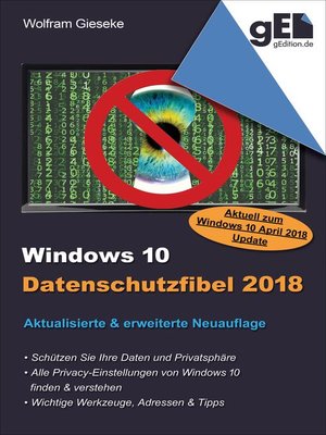 cover image of Windows 10 Datenschutzfibel 2018
